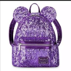 Disney parks loungefly purple potion backpack NWT